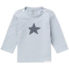 Camiseta Manga Longa Monsieur Azul 62 cm Noppies