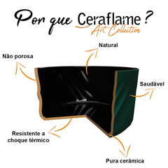 Panela De Cerâmica Ceraflame Duo+ 16cm 1100ml Matte na internet
