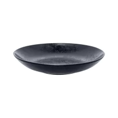 prato fundo redondo Rak Porcelanas cor preto carbono 