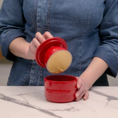 Manteigueira Francesa Twist 250gr Ceraflame Gourmet Vermelho - Manufakt