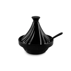 Mini Tagine Açucareiro Twist De Cerâmica Ceraflame Gourmet Preto