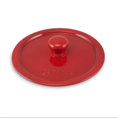 Tampa de cerâmica vermelha para caçarola de 20 cm da marca Ceraflame.