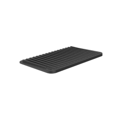 escorredor de copos plano preto OU baixo retangular