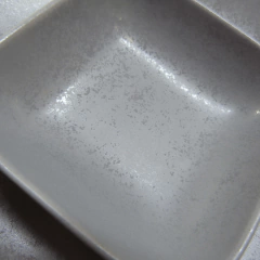 Tigela De Porcelana Quadrada Funda Com Pé 11x11x3,5cm 165ml Shale Cinza Rak Porcelanas - loja online