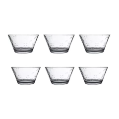 Kit C/ 06 Compoteiras de Vidro Para Sobremessa Garden 11cm Biona Oxford