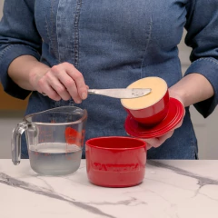 Manteigueira Francesa Twist 250gr Ceraflame Gourmet Rosa Orgânico - comprar online