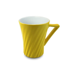 Caneca De Cerâmica Twist Tulipa 300ml Ceraflame Gourmet Amarelo