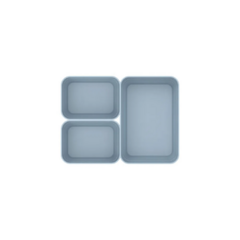 Conjunto Organizadores De Gaveta Logic Mini/P Azul Glacial Ou - comprar online