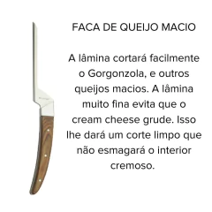 uma faca para queijo macio