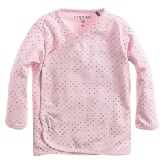 Camiseta Manga Longa Gerrieke Rosa Claro 62 cm Noppies