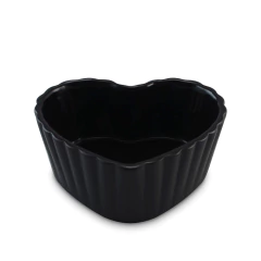Tigela Ramequin Coração 11cm 170ml Ceraflame Gourmet Grafite