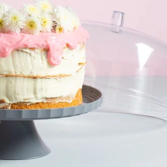 Cúpula P/ Prato De Bolo/Boleira 30cm Natural OU - comprar online