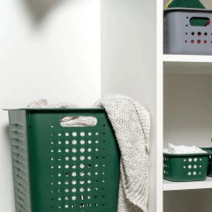 Cesta Organizadora M 5 Litros Chumbo Ou - Manufakt