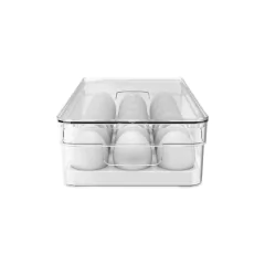 Imagem do Organizador De Ovos C/ Tampa Clear Fresh 18 Unidades Natural