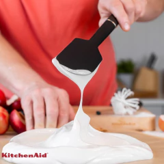Espátula Pão Duro Raspadora Silicone Preto Onix KitchenAid - comprar online