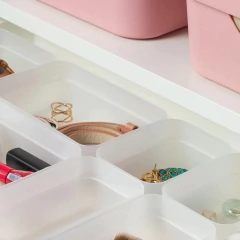 Conjunto Organizadores De Gaveta Logic Mini/P Branco na internet
