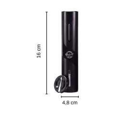 Saca-Rolhas Elétrico Profissional C/ Corta Lacre Acoplado Na Base Preto Prana na internet