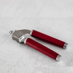 Espremedor Amassador Alho Inox Cozinha Vermelho Kitchenaid - Manufakt