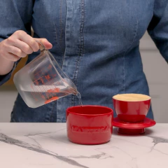 Manteigueira Francesa Twist 250gr Ceraflame Gourmet Vermelho na internet