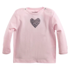 Camiseta Manga Longa Lady Rosa Claro 56 cm Noppies