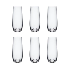 Jogo C/06 Copos De Cristal Espumante 230ml Easy Classic Oxford Alumina Crystal na internet