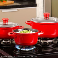 Panela De Cerâmica Ceraflame Duo 16cm 1100ml Pomodoro - loja online