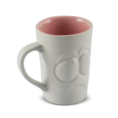 Caneca De Cerâmica 300ml Zé Tolerância Ceraflame Gourmet Branco Fosco/Algodão Doce