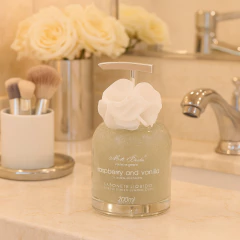 Sabonete Luxo Raspberry And Vanilla Gliter Prata 200ml Mels Brushes - Manufakt