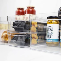 Organizador De Armários C/ Tampa Clear 30x15x7cm Transparente OU - comprar online