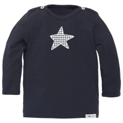 Camiseta Manga Longa Monsieur Azul Escuro 50 cm Noppies