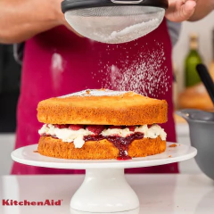 Peneira Aço Inox Coar Polvilhar Cozinha Preto Onix KitchenAid - Manufakt