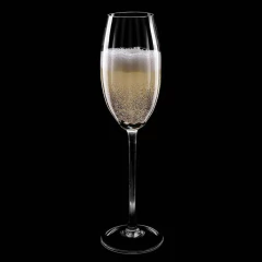 Jogo C/ 06 Taças Em Cristal Ondulado Espumante 230ml Strauss - comprar online