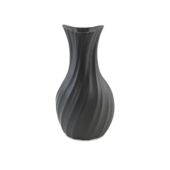 Vaso De Cerâmica Godê 32cm Grafite Ceraflame Decor