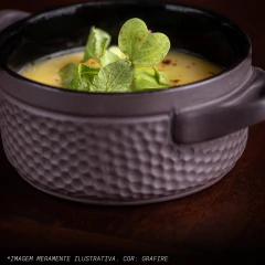 Mini Panela De Cerâmica Martelada+ 11cm 300ml Grafite - comprar online