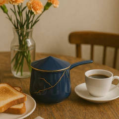 Açucareiro Brisa Ouro Ceraflame Gourmet 200g C/ Colher Cobalto - comprar online