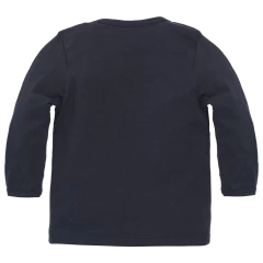 Camiseta Manga Longa Monsieur Azul Escuro 62 cm Noppies - comprar online