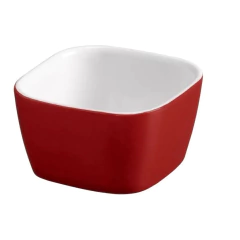 Tigela Quadrada De Cerâmica 6cm 50ml Ceraflame Gourmet Vermelho