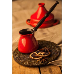 Café Turco (Ibrik) De Cerâmica Ceraflame Colonial 450ml Pomodoro - Manufakt