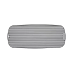 Escorredor de silicone cinza para copos e louças da KitchenAid, com design liso e ranhurado, ideal para secar utensílios de cozinha e copos.