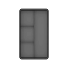 Organizador De Gavetas Logic 4 Sessões Chumbo Ou - comprar online