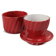 Manteigueira Francesa Twist 250gr Ceraflame Gourmet Vermelho