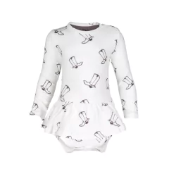 Body Com Saia Noeser Boots Branco - 50/56 cm