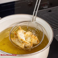 Escumadeira em Aço Inox Fritura Cozinha Preto Onix KitchenAid - comprar online