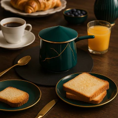 Açucareiro Brisa Ouro 200g C/ Colher Alecrim Ceraflame Gourmet - comprar online