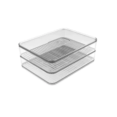 Porta Frios Duplo Clear Fresh Natural OU