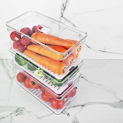 Organizador De Geladeira C/ Cesto Clear Fresh 30x15x13cm 5 Litros OU - Manufakt
