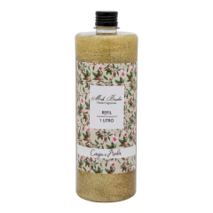 Refil Sabonete Dourado Glitter Cereja E Avelã 1 Litro - Mels Brushes