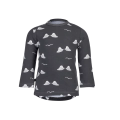 Camiseta Manga Longa Noeser Wings Preta - 62/68 cm