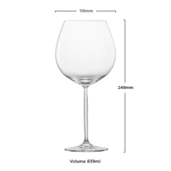 Jogo C/ 06 Taças De Cristal Borgonha 839ml Diva Schott Zwiesel - comprar online