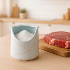 Saleiro De Cerâmica Ceraflame Gourmet Brisa 1kg Branco - comprar online